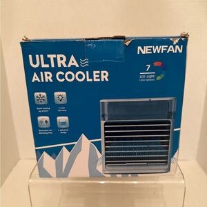 Newfan ultra air cooler- 3 Speed- 7 Color LED Lighting- NEW In Box